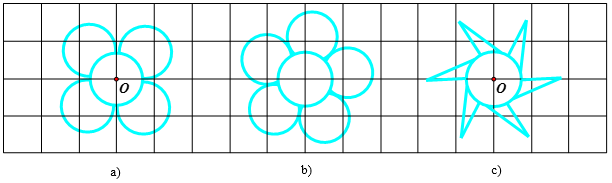 Trong các hình dưới đây, hình nào dưới đây có tâm đối xứng? Em hãy xác định tâm đối xứng (nếu có) của chúng. (ảnh 2)