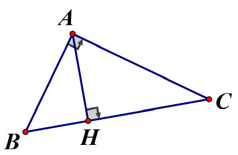 Cho tam giác ABC  vuông tại A, đường cao AH  Biết AB= 3cm , AC= 4cm  Tính độ dài đường cao AH   (ảnh 1)