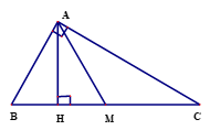 Cho tam giác ABC vuông tại A, đường cao AH, Biết BH=4cm, CH=9cm (ảnh 1)