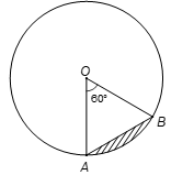 Hình viên phân là phần hình tròn giới hạn bởi một cung và dây căng cung ấy. Hãy tính diện (ảnh 1)
