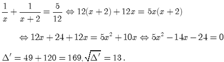 Giải bài toán sau bằng cách lập phương trình hoặc hệ phương trình:  Hai người cùng làm chung một công (ảnh 1)