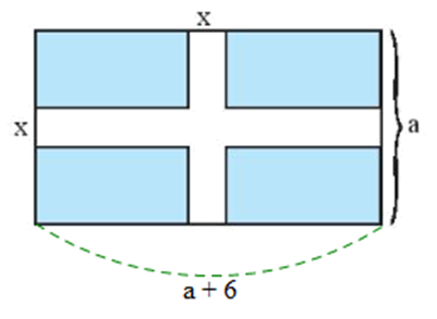 Một mảnh vườn hình chữ nhật có chiều rộng bằng a (m), chiều dài hơn chiều rộng  (ảnh 2)