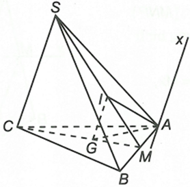 Cho tứ diện SABC. Gọi G, I lần lượt là trọng tâm của tam giác ABC và SAB. Tìm giao tuyến của mặt phẳng (AIG) và mặt phẳng (SAC) (ảnh 1)