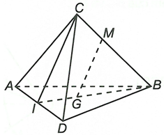 Cho tứ diện ABCD, G là trọng tâm ABD  và M là điểm trên cạnh BC sao cho MB = 2MC. Chứng minh đường thẳng MG song song với mặt phẳng (ACD) (ảnh 1)
