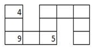 Đố Vui: Điền mỗi số 4, 5, 9 vào một ô trống sao cho tổng của ba số liền nhau (ảnh 1)