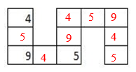 Đố Vui: Điền mỗi số 4, 5, 9 vào một ô trống sao cho tổng của ba số liền nhau (ảnh 2)