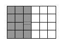 Chọn phân số bằng phân số  1/2 và ứng với tỉ lệ phần tô đậm trong hình vẽ. (ảnh 1)