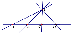 Vẽ năm điểm A, B, C, D, E sao cho ba điểm A, B, C thẳng hàng , ba điểm B, C, D a) Ba điểm A, B, D có thẳng hàng hay không? (ảnh 1)