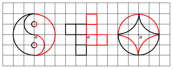Em hãy vẽ thêm vào mỗi hình dưới đây để được các hình có điểm  O là tâm đối xứng. (ảnh 2)