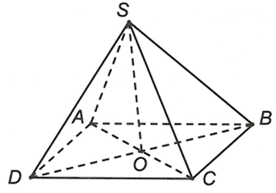 Cho hình chóp S.ABCD đáy ABCD là hình bình hành tâm O, giao tuyến của mặt (SAC) và (SBD) là (ảnh 1)