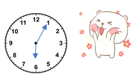 Hãy giúp bạn Thỏ Bông vẽ kim đồng hồ chính xác nhé. (ảnh 3)
