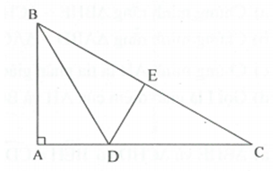 Cho tam giác ABC  vuông tại A có  BC=2AB. Tia phân giác của góc B  cắt AC tại D. a) Chứng minh rằng  BD=CD. (ảnh 1)