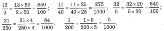 Viết các phân số sau thành phân số thập phân : 13/2, 11/40, 322/5, 21/250, 1/200 (ảnh 1)