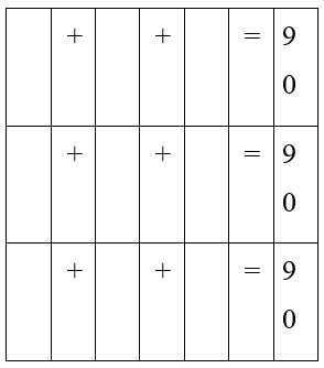 Viết số tròn chục khác nhau vào các ô trống để có kết quả đúng: (ảnh 1)