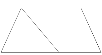 Kẻ thêm một đoạn thẳng vào hình sau để được hai hình tứ giác và một hình tam giác. (ảnh 2)