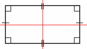 Hình chữ nhật có bao nhiêu trục đỗi xứng, hãy chỉ ra các trục đối xứng của hình chữ nhật  đó? (ảnh 2)