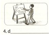 Write the correct word beginning with the given letter under picture 4 (ảnh 1)