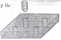 Một tấm kim loại được khoan thủng bốn lỗ như hình vẽ (lỗ khoan dạng hình trụ), tấm kim loại dày (ảnh 1)