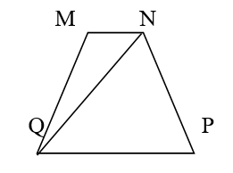 Trong hình sau có hai cặp cạnh nào song song?   A.   Cạnh MN song song với cạnh QP.    (ảnh 1)