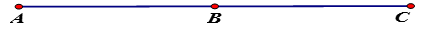 Trên một đường thẳng lấy hai điểm A, B sao cho AB = 5,6cm rồi lấy điểm C sao cho AC = 11,2cm và B nằm giữa A, C.  (ảnh 1)