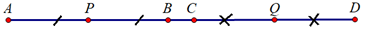 Trên đường thẳng xy lần lượt lấy 4 điểm A, B, C, D sao cho AC = BD.  a. Chứng minh: AB = CD (ảnh 1)