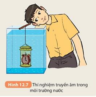 Trong thí nghiệm mô tả ở Hình 12.7, khi nhúng hộp đựng đồng hồ báo thức (ảnh 1)