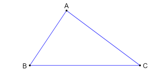 Tam giác ABC có cạnh BC dài nhất. Chứng minh số đo góc A lớn hơn hoặc bằng 60 độ (ảnh 1)