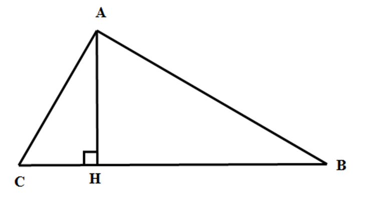 Cho tam giác ABC có đường cao AH. Khi đó:  A. AC < AH;  B. AH > AB;  (ảnh 1)
