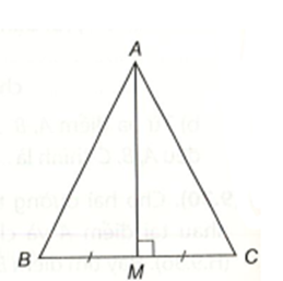 Chứng minh rằng tam giác có đường trung tuyến và đường cao xuất phát từ cùng một (ảnh 1)