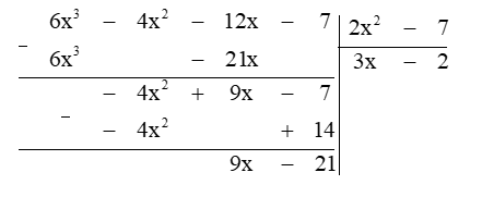 Tìm đa thức R có bậc nhỏ hơn 2 sao cho hiệu A  R chia hết cho B. (ảnh 1)
