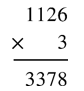 Kết quả của phép tính 1 126 x 3 là: A. 3 268 B. 3 278 C. 3 368 D. 3 378 (ảnh 1)
