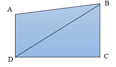 Chọn phát biểu đúng: A. Diện tích của tam giác ABD lớn hơn diện tích của tứ giác ABCD (ảnh 1)