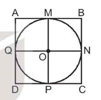 Ba điểm thẳng hàng trên mỗi cạnh của hình vuông là: (ảnh 1)