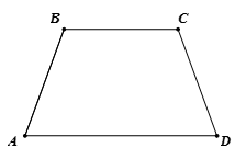 Tứ giác ABCD là hình gì, biết góc A = 70 độ, góc B = góc C = 110 độ (ảnh 1)
