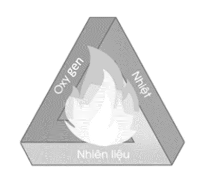 Dựa vào ý nghĩa của “Tam giác lửa” ở hình bên, em hãy nêu các cách dập tắt  (ảnh 1)