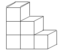 Hình dưới đây gồm 6 hình lập phương , mỗi hình lập phương đều có cạnh bằng 3 cm . Thể tích của hình đó là : (ảnh 1)
