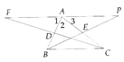Cho tam giác ABC. Gọi các điểm D, E theo thứ tự là trung điểm của AB và AC. Lấy P đối xứng vói B qua tâm E và Q đối xứng với qua tâm D. (ảnh 1)
