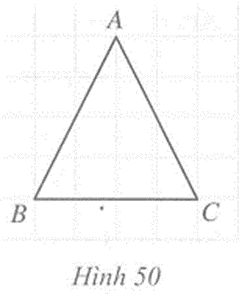 Tam giác cân là tam giác có hai cạnh Cho tam giác cân ABC có AB = AC (ảnh 1)