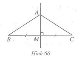 Cho tam giác ABC và M là trung điểm của BC. Biết góc AMC = góc AMB . Chứng minh AM là đường trung trực của đoạn thẳng BC. (ảnh 1)