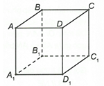 Cho hình lập phương ABCD.A1B1C1D1 (tham khảo hình vẽ bên). Góc giữa đường thẳng AD và (ảnh 2)