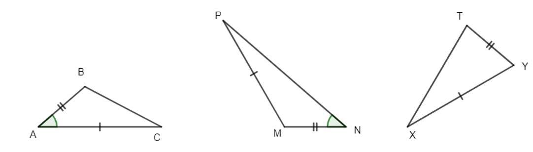 Cặp tam giác nào sau đây bằng nhau?  Khẳng định nào sau đây đúng? (ảnh 1)