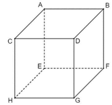 Số cạnh của hình lập phương là: A. 10;  B. 12;  C. 14;  D. 16.  (ảnh 1)
