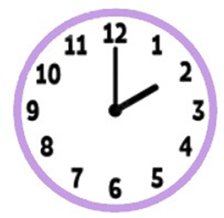 Đồng hồ dưới đây chỉ mấy giờ? A. 2 giờ B. 12 giờ 10 phút C. 2 giờ 12 phút (ảnh 1)