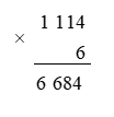 Tính 1 114 x 6 (ảnh 2)