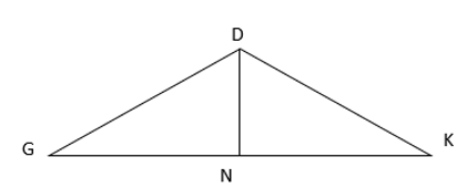 Viết tên đáy và đường cao hình tam giác sau: (ảnh 1)