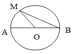 Đúng ghi Đ, sai ghi S vào ô trống: (Quan sát hình tròn) a, OA=OM=OB (ảnh 1)