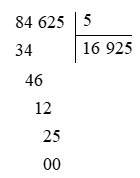 Tính. 84 625 : 5 (ảnh 2)