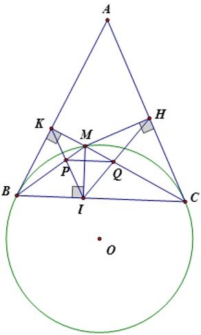 Cho đường tròn tâm O và điểm A nằm ngoài đường tròn. Kẻ hai tiếp tuyến AB, AC với đường tròn (B, C) là tiếp điểm. (ảnh 1)