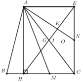 Cho tam giác ABC, đường cao AH.  Gọi I  là trung điểm của AC.  a) Chứng minh tứ giác AHCE  là hình chữ nhật.      (ảnh 1)