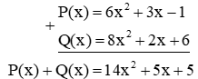 Để cộng hai đa thức P(x), Q(x), bạn Dũng viết như dưới đây có đúng không (ảnh 2)